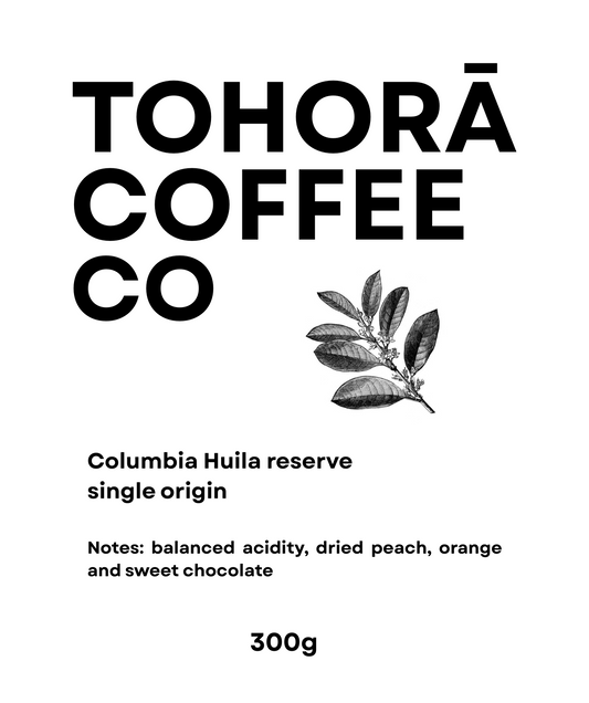 Tohorā Coffee Co - Colombia Huila reserve single origin 300g